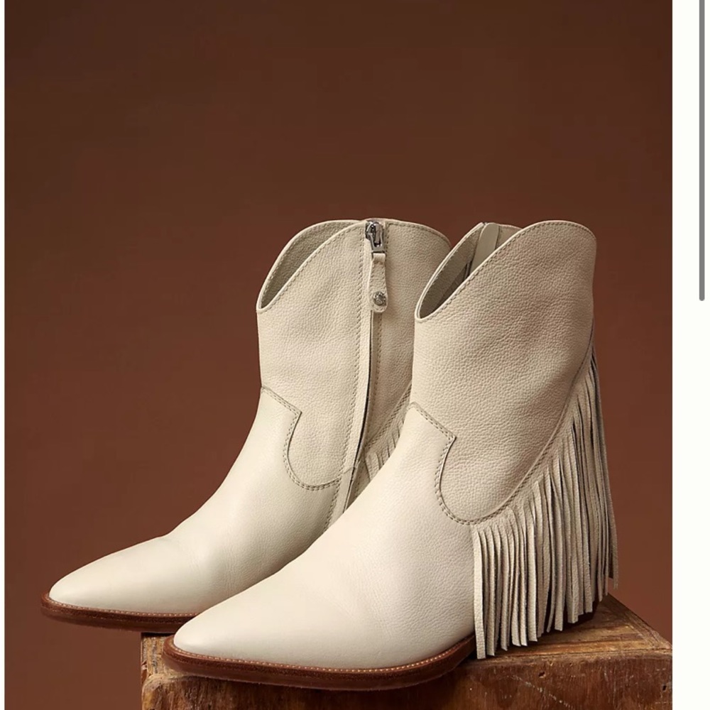 Anthropologie X Elvio Zanon Fringed Western Boots